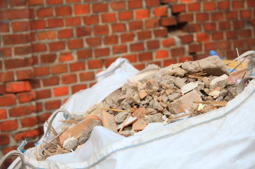 Recycling process in construction waste clearance